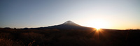 富士山と初日の出